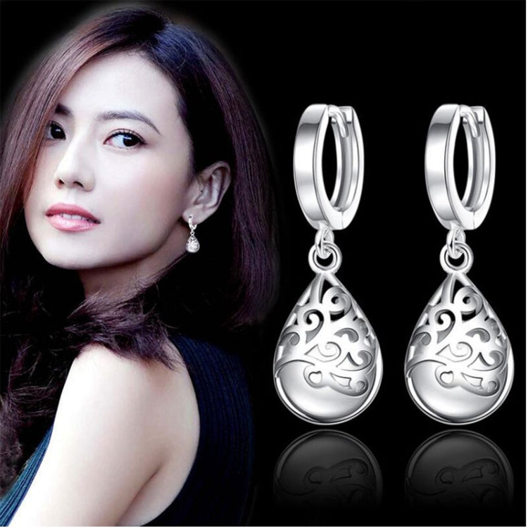 925 Sterling Silver Moonlight Opal Tears Totem Drop Earrings — white