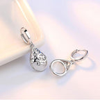 925 Sterling Silver Moonlight Opal Tears Totem Drop Earrings — view 4