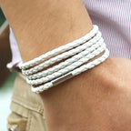 Couple Leather Bracelet Men Charm Vintage Black Bracelet — view 5