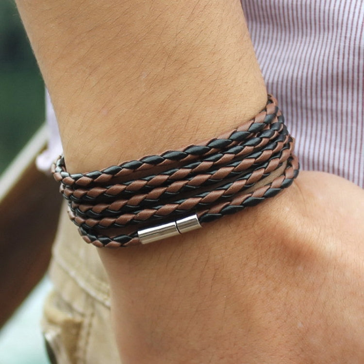 Couple Leather Bracelet Men Charm Vintage Black Bracelet — view 6