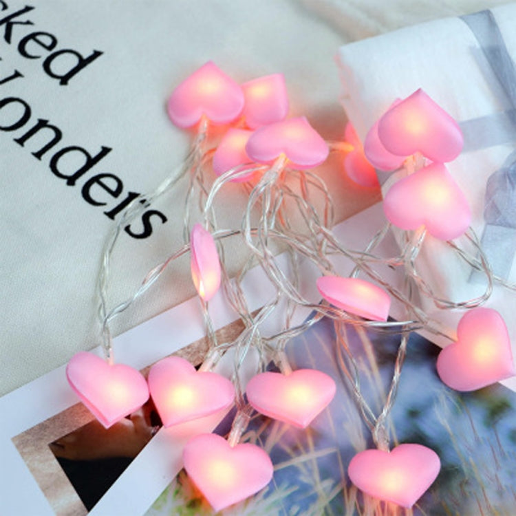LED Fairy Lights Love Heart Lantern Navidad String Lights Holiday Lighting Bedroom Home Decoracion, 2m 16LEDs