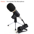Microphone Stand Adjustable Microphone Stand Foldable Mic Clamp Clip Holder Stand Metal Tripod — view 5