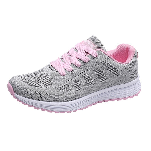 Mesh Breathable Flat Sneakers Running Shoes Casual Shoes for Women — 40