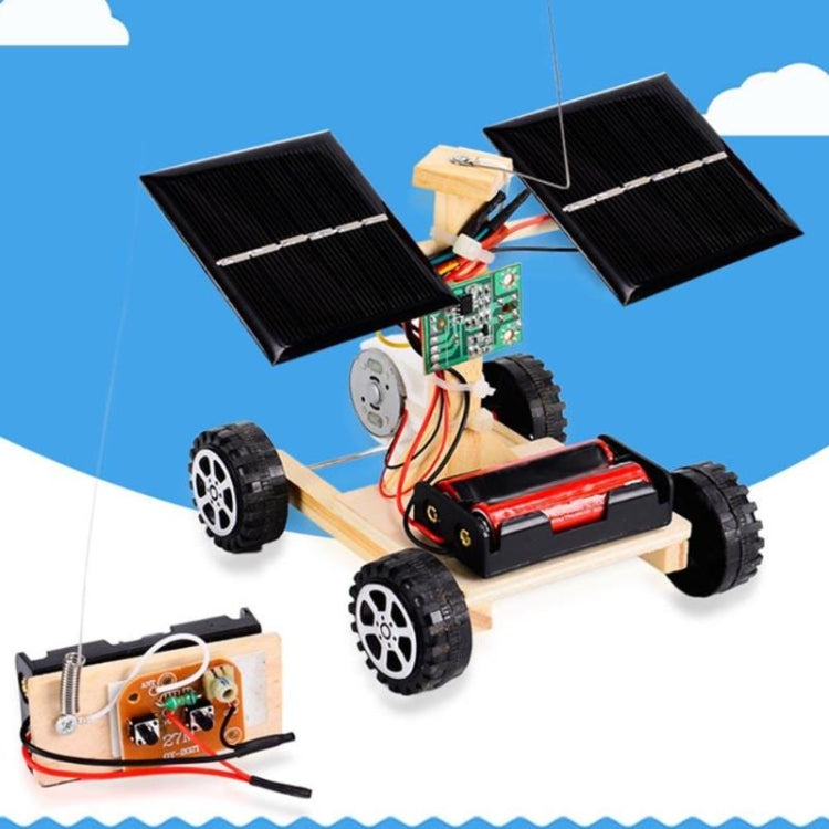 Wireless Remote Control Vehicle Model Kids Toys, DIY Mini Wooden Car