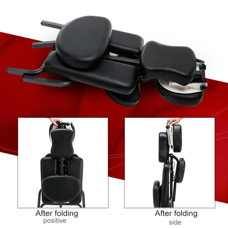 Portable Folding Adjustable Massage Chair Tattoo Scraping Chair Beauty Bed with Armrest — view 5