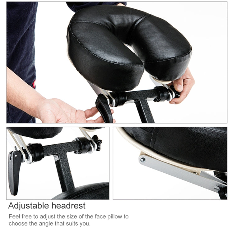 Portable Folding Adjustable Massage Chair Tattoo Scraping Chair Beauty Bed with Armrest — view 6