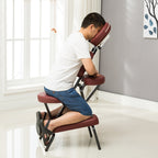 Portable Folding Adjustable Massage Chair Tattoo Scraping Chair Beauty Bed with Armrest — view 10
