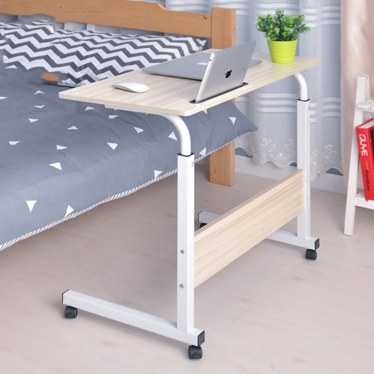 Removable Laptop Desk Lazy Bed Study Desk Bedside Computer Desk, Size：60x40cm — Black Walnut With Slot