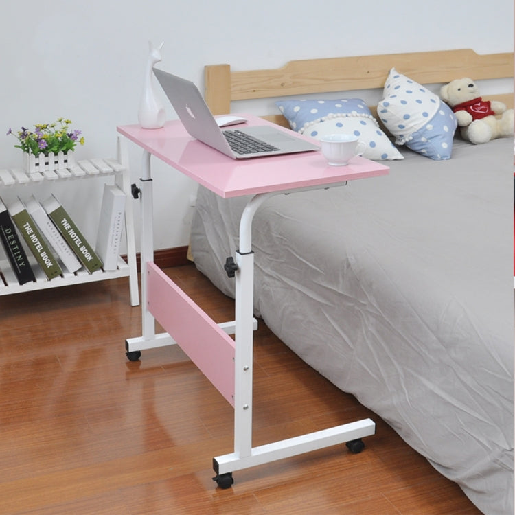 Removable Laptop Desk Lazy Bed Study Desk Bedside Computer Desk, Size：60x40cm — White Maple