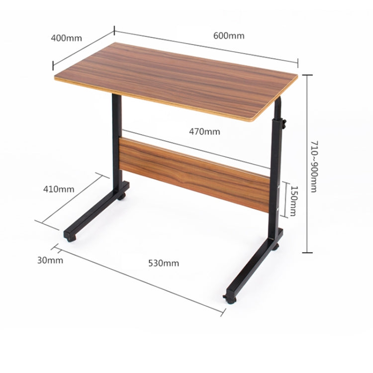 Removable Laptop Desk Lazy Bed Study Desk Bedside Computer Desk, Size：60x40cm — view 7