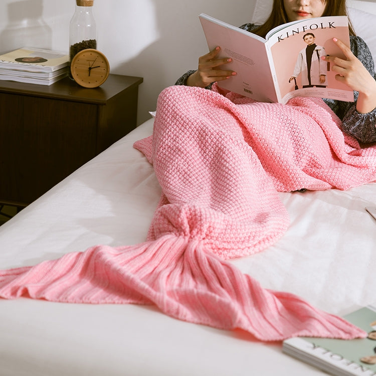 Mermaid Tail Blanket For Adult Super Soft Sleeping Knitted Blankets