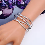 Cuff Bangles For Women Girls Fashion Bangles Bracelets — Gold
