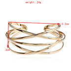 Cuff Bangles For Women Girls Fashion Bangles Bracelets — Gun Black