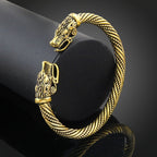 Men Wristband Cuff Wolf Head Viking Bracelet Jewelry Fashion Accessories