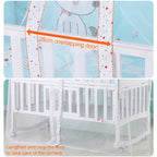 Crib Dome Lightweight Mosquito Net — 4.2x1.6 Meters Flower Side Mosquito Net
