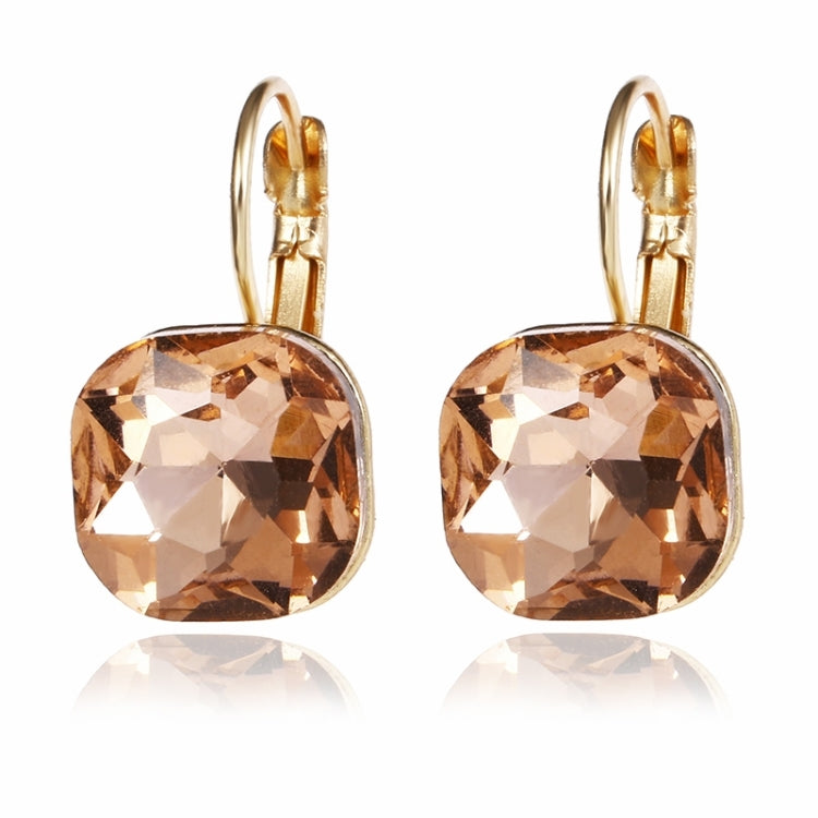 Women Fashion Color Square Stud Earrings Crystal Rhinestone Earring — view 7