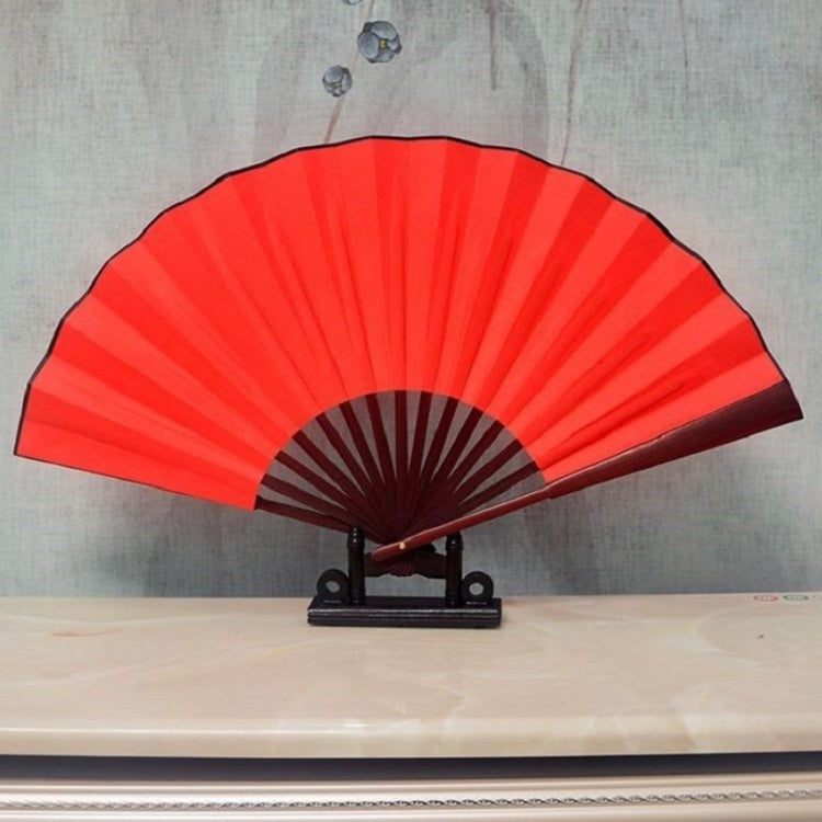 Pure Color Blank Silk Cloth Folding Fan Chinese Style Calligraphy Painting Fan — view 15