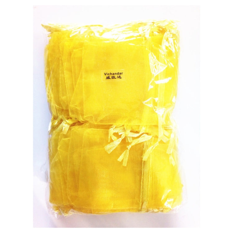 100 PCS Organza Gift Bags Jewelry Packaging Bag Wedding Party Decoration, Size: 7x9cm