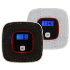 Carbon Monoxide Detector Gas Alarm Sensor Poisoning Gas Tester Human Voice Warning Detector with LCD Display — White