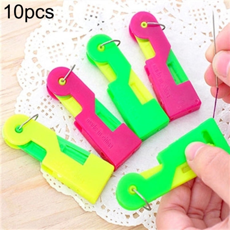 10pcs Automatic Threader Elderly Guide Needle Easy Device Thread Sewing Tool