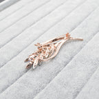2 PCS Multi-color Crystal Wheat Brooches Women Rhinestone Brooch Pin Fashion Flower Style Jewelry Coat Dress Corsage