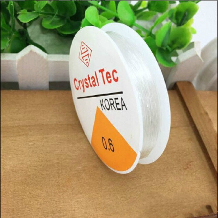5 PCS Transparent Fishing Line Elastic Line DIY Handmade Jewelry Accessories Material Beads Bead Wire Rope — 0.8mm