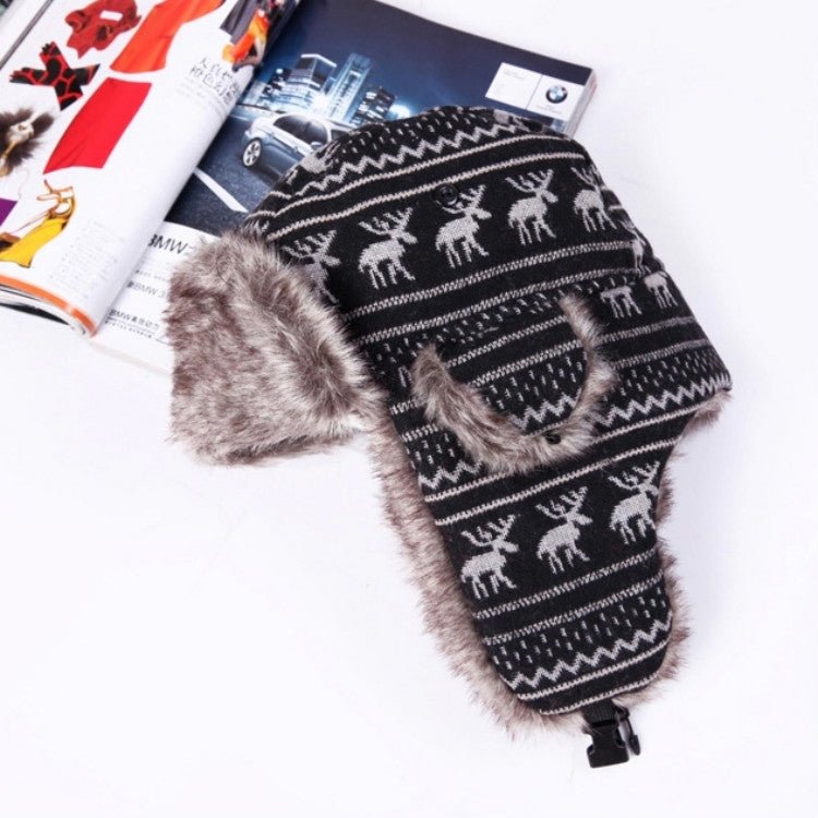 Fawn Pattern Cold Protection Warm Bomber Hats Flight Hats