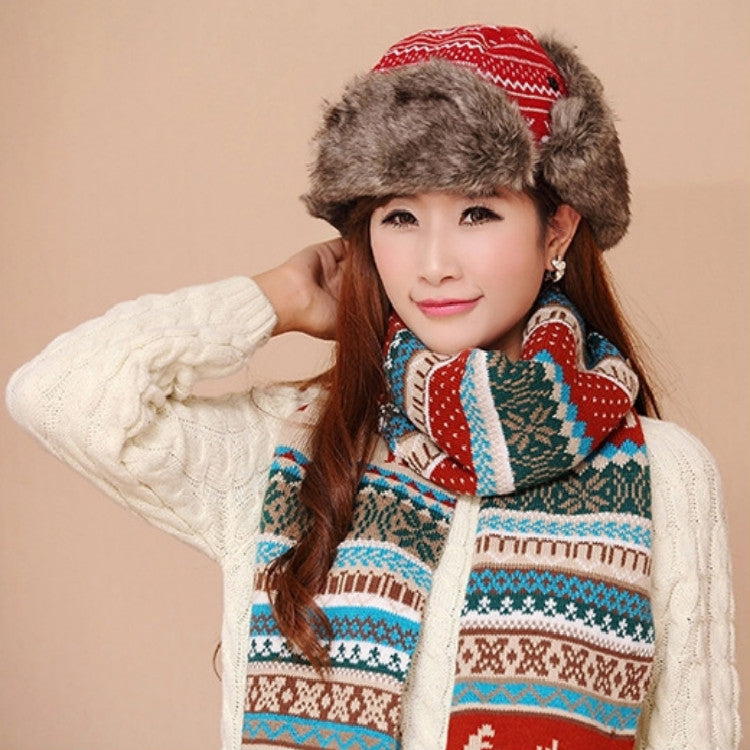 Fawn Pattern Cold Protection Warm Bomber Hats Flight Hats