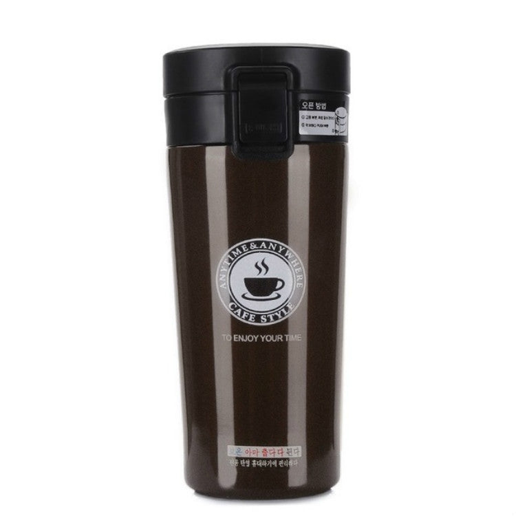 Double Wall Stainless Steel Vacuum Flasks 380ml Car Thermo Cup Coffee Tea Travel Mug Thermol Bottle — view 9