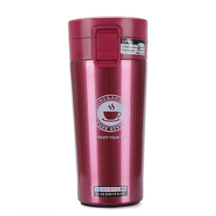 Double Wall Stainless Steel Vacuum Flasks 380ml Car Thermo Cup Coffee Tea Travel Mug Thermol Bottle — view 11
