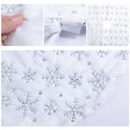 Christmas Tree Plush Sequin Embroidered Bottom Decorative Skirt — view 6