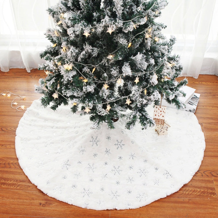 Christmas Tree Plush Sequin Embroidered Bottom Decorative Skirt — view 8