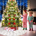 Christmas Tree Plush Sequin Embroidered Bottom Decorative Skirt — view 9