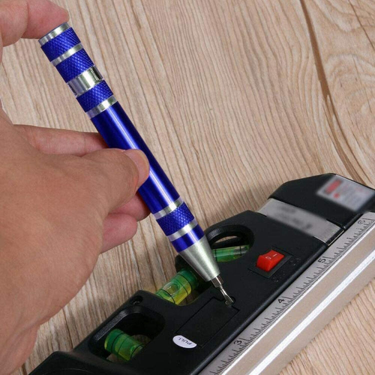 8 In 1 Multifunctional Mini Aluminum Tool Pen Screwdriver Set — view 7