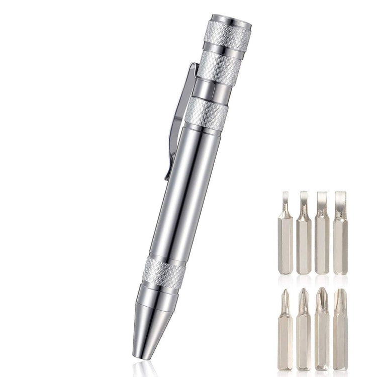 8 In 1 Multifunctional Mini Aluminum Tool Pen Screwdriver Set — view 9