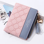 Cute Fashion Purse Leather Long Zip Wallet Coin Card Holder Soft Leather Phone Card Female Clutch