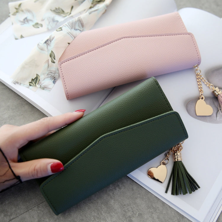 Simple Zipper Purses Long Section Clutch Wallet Soft PU Leather Money Bag — view 3