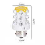 B15 15 LEDs Small Bulb LED Warning Light, Random Color Delivery