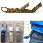 2PCS Webbing outdoor Carabiner backpack Hanger Hook camp hike Water Bottle clip hang clasp Buckle Holder tool