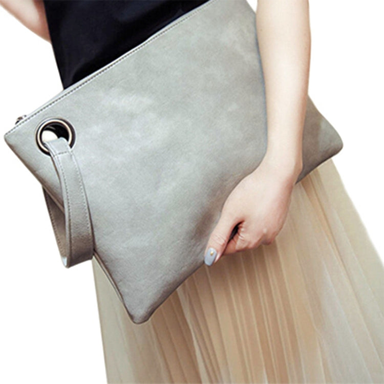 Simple Retro Ladies Handbag Fashion Large Capacity Clutch Bag Zipper Envelope Bag — view 7