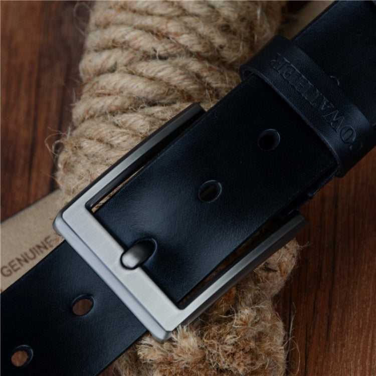 COWATHER XF002 Men Genuine Leather Luxury Business Casual Pin Buckle Belt