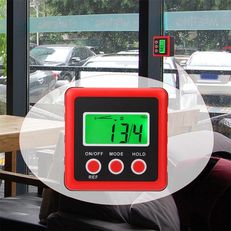 3 Button Mini Precision Magnetic Digital Tilt Box / Tilt Meter / Inclinometer