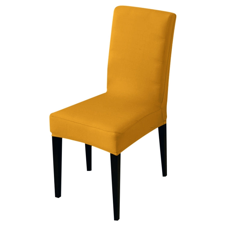 Modern Plain Color Chair Cover Spandex Stretch Elastic Wedding Banquet Chair Covers Dining Seat Cover Pastoral Hotel Cover