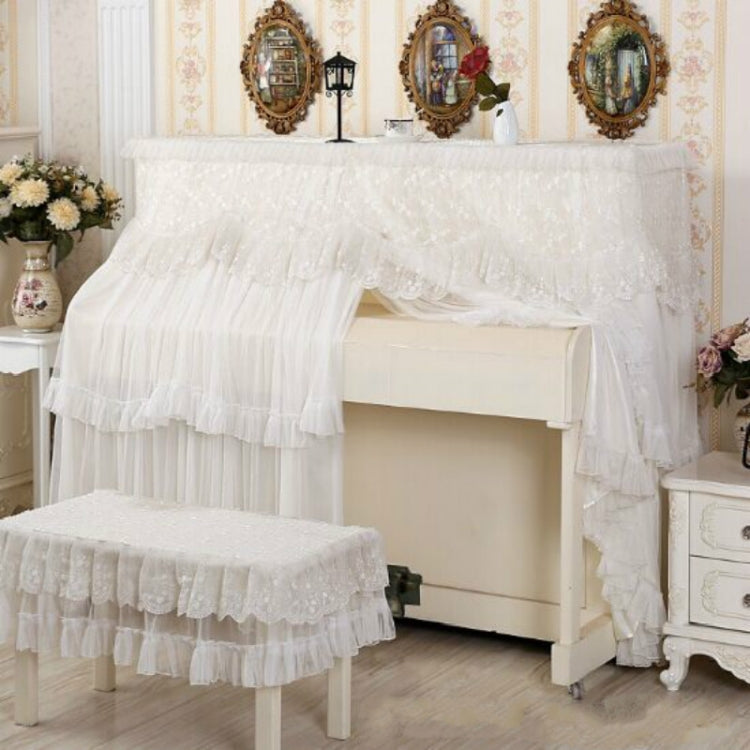Lace Embroidered Piano Full Dust Cover — view 7