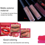 Lip Gloss Nude Matte Liquid Lipstick Waterproof Long Lasting Moisturizing Lip Makeup Cosmetics