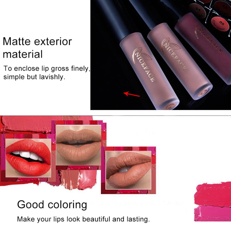Lip Gloss Nude Matte Liquid Lipstick Waterproof Long Lasting Moisturizing Lip Makeup Cosmetics