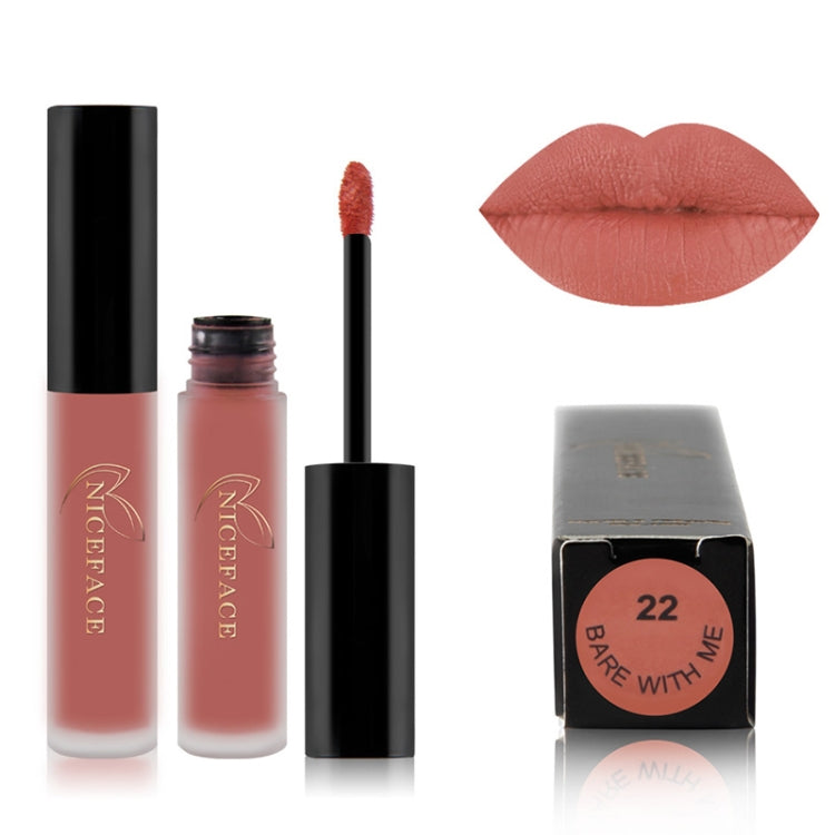 Lip Gloss Nude Matte Liquid Lipstick Waterproof Long Lasting Moisturizing Lip Makeup Cosmetics
