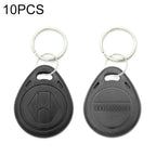 10 PCS 125KHz TK/EM4100 Proximity ID Card Chip Keychain Key Ring