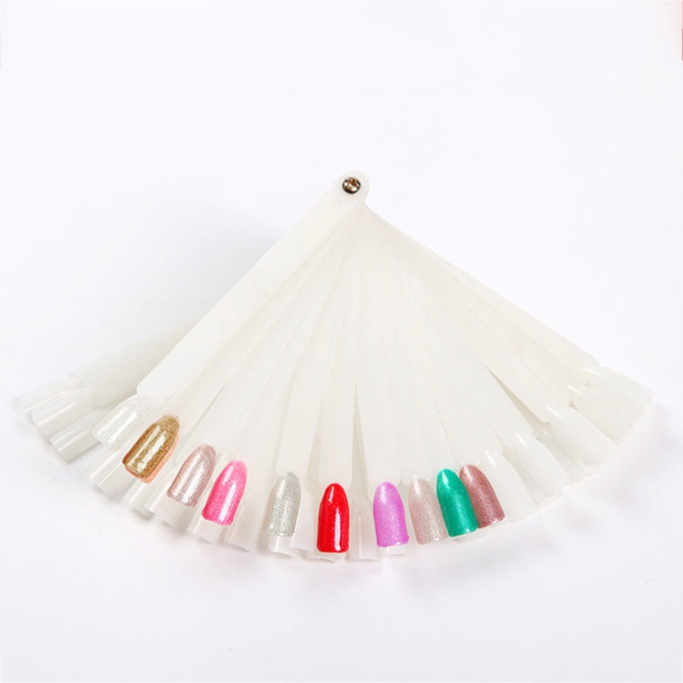 3 Set Fan-shaped Nail Mold Swatch Nail Polish Color Card Nail Art Display Board