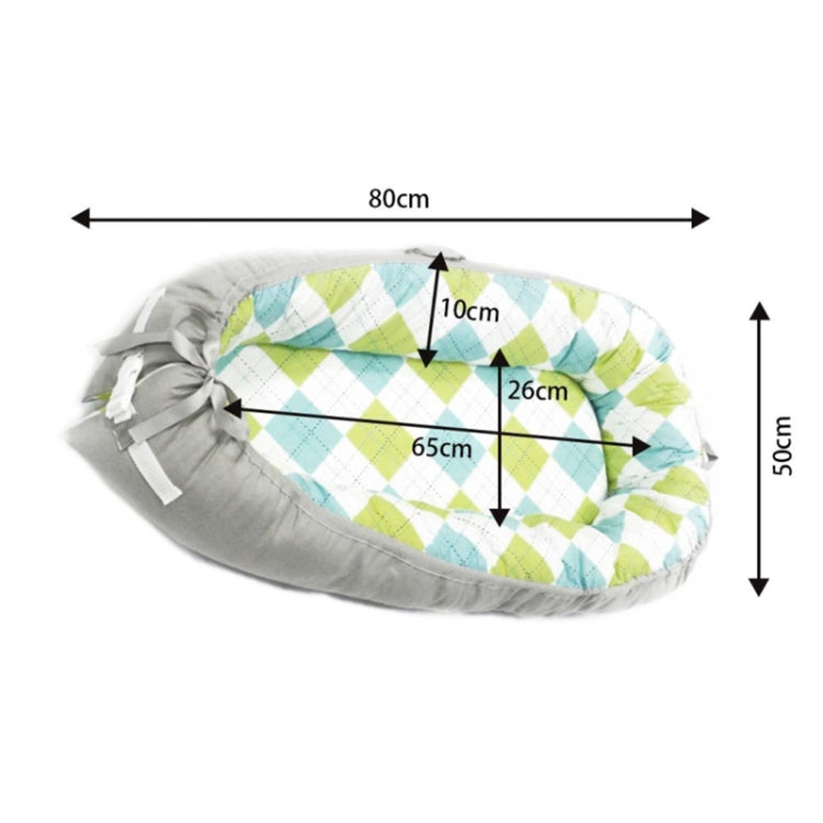 Baby Nest Bed Crib Portable Removable and Washable Crib Travel Bed Cotton Cradle for Children Infant Kids